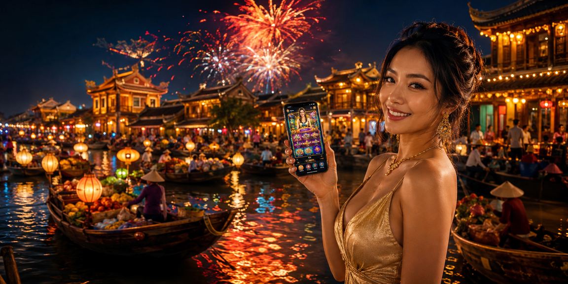 Không khí lễ hội VIP tại Huế với ánh đèn rực rỡ và ưu đãi đặc biệt cho thành viên